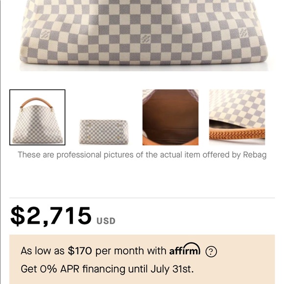 Louis Vuitton 2010 artsy MM shoulder bag… Canvas - Picture 1 of 11